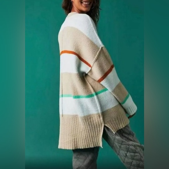 Free People Sweaters - Free People Peaches Striped Tunic Sweater